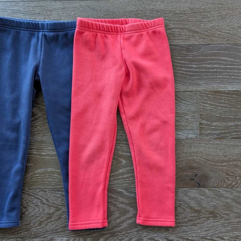 Carter's Fleece Leggings Lot Of 3 Size 5
